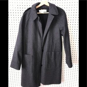 SEE BY CHLOE WOOL BLEND CHARCOAL GRAY JACKET 10